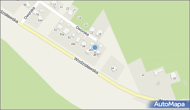 Poręba, Wodzisławska, 46, mapa Poręba