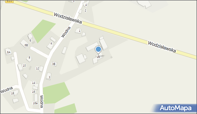 Poręba, Wodzisławska, 49, mapa Poręba