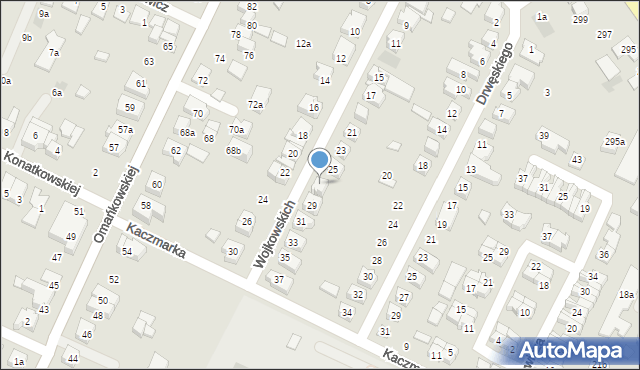 Poznań, Wojkowskich Julii i Antoniego, 27, mapa Poznania