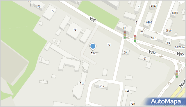 Poznań, Wojska Polskiego, 73a, mapa Poznania