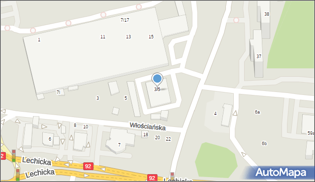 Poznań, Wojciechowskiego Zygmunta, 3/5, mapa Poznania