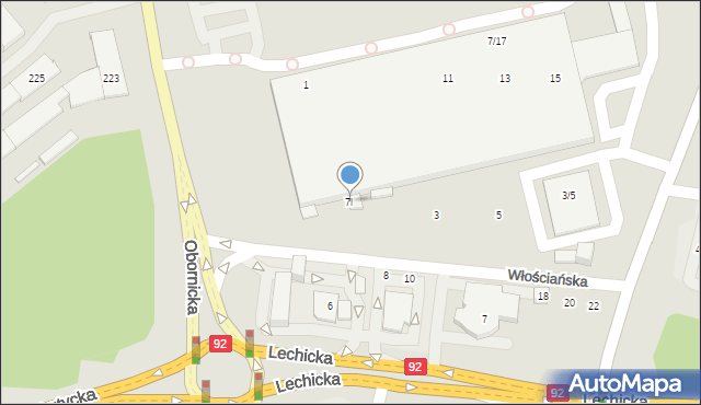 Poznań, Wojciechowskiego Zygmunta, 7l, mapa Poznania