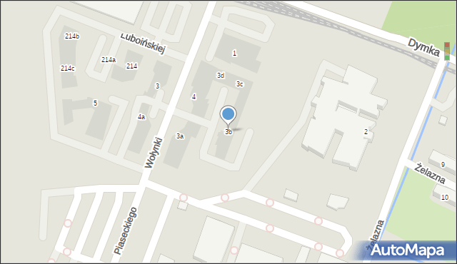 Poznań, Wołynki Stefanii, 3b, mapa Poznania