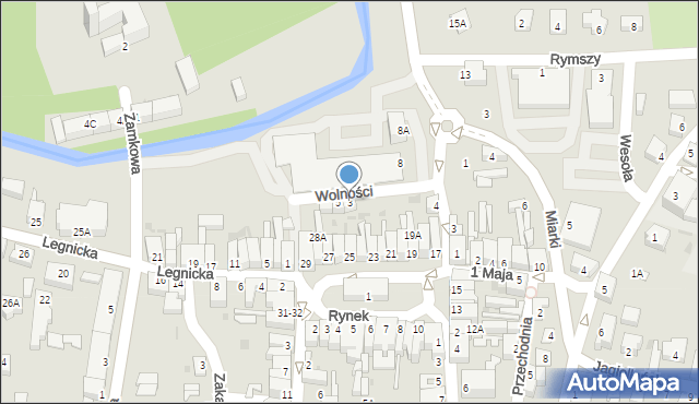 Prochowice, Wolności, 3, mapa Prochowice