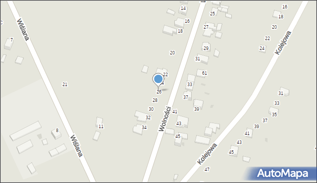 Proszowice, Wolności, 26, mapa Proszowice