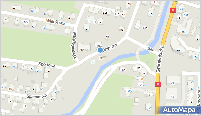 Pruszcz Gdański, Wojska Polskiego, 15, mapa Pruszcz Gdański