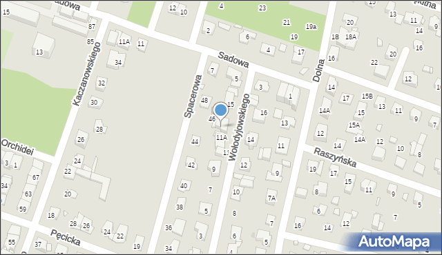 Pruszków, Wołodyjowskiego Michała, 13, mapa Pruszków