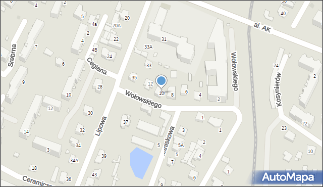 Pruszków, Wołowskiego Stanisława, 10, mapa Pruszków