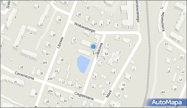 Pruszków, Wołowskiego Stanisława, 5, mapa Pruszków