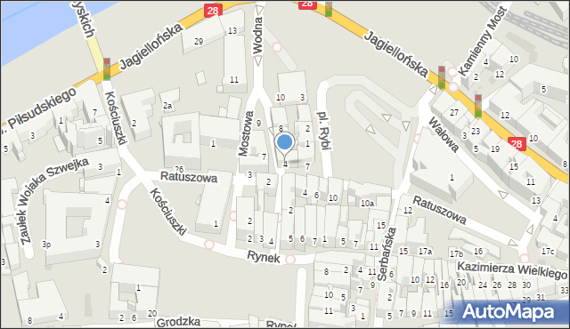 Przemyśl, Wodna, 4, mapa Przemyśla