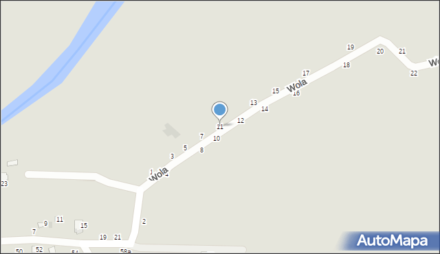 Przemyśl, Wola, 11, mapa Przemyśla