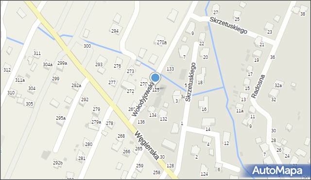 Przemyśl, Wołodyjowskiego Michała, 125, mapa Przemyśla