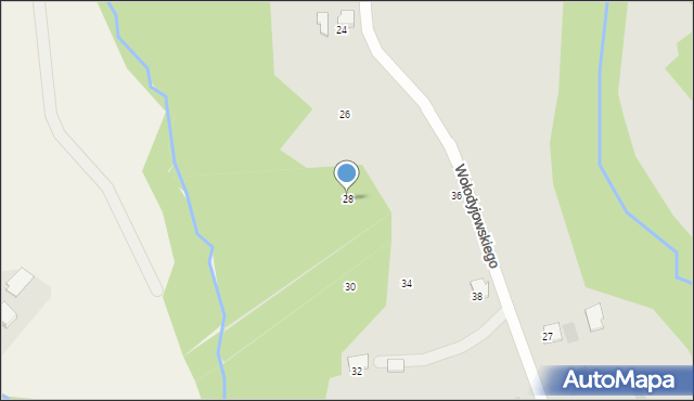 Przemyśl, Wołodyjowskiego Michała, 28, mapa Przemyśla