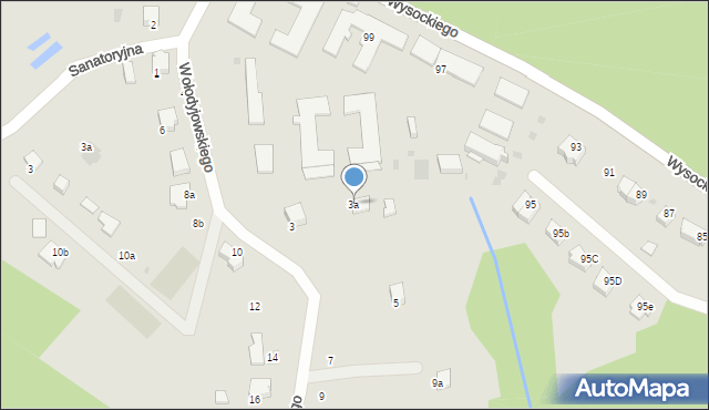 Przemyśl, Wołodyjowskiego Michała, 3a, mapa Przemyśla