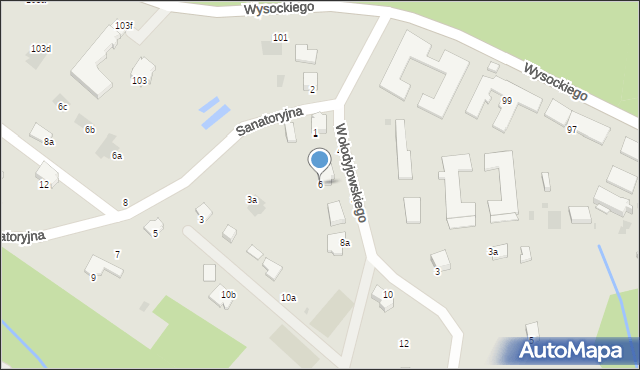 Przemyśl, Wołodyjowskiego Michała, 6, mapa Przemyśla