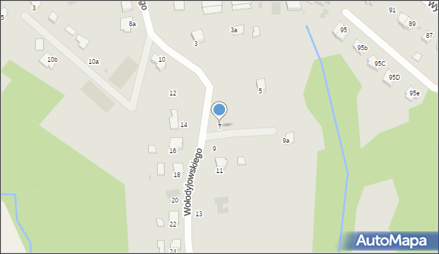 Przemyśl, Wołodyjowskiego Michała, 7, mapa Przemyśla