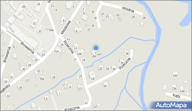 Przeworsk, Wodna, 16b, mapa Przeworsk