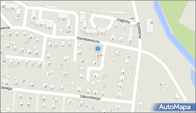 Przeworsk, Wołodyjowskiego Michała, 6, mapa Przeworsk