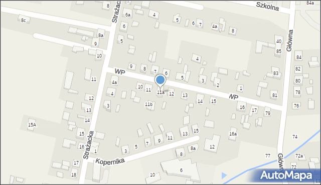 Psary, Wojska Polskiego, 11a, mapa Psary