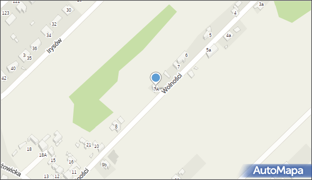 Psary, Wolności, 7A, mapa Psary