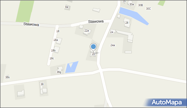 Psary, Wolności, 22, mapa Psary