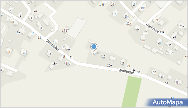 Psary, Wolności, 23, mapa Psary