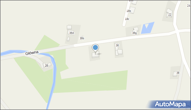 Psary, Wolności, 36p, mapa Psary