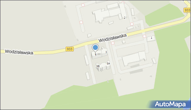 Pszczyna, Wodzisławska, 5, mapa Pszczyny