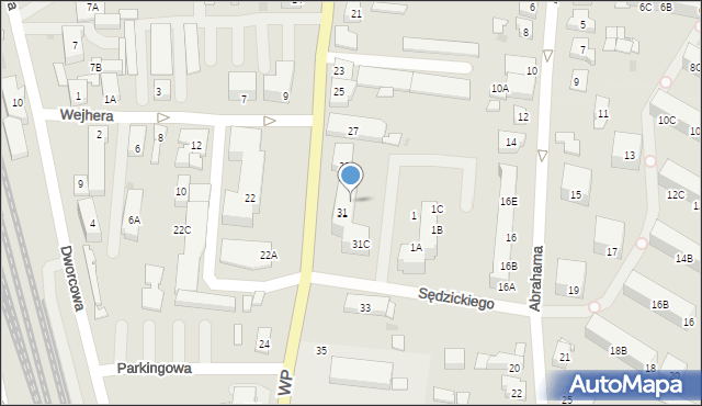 Puck, Wojska Polskiego, 31A, mapa Puck