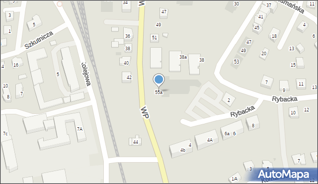 Puck, Wojska Polskiego, 55a, mapa Puck