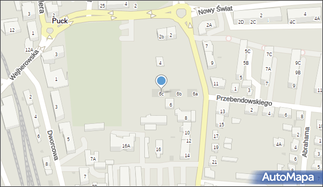 Puck, Wojska Polskiego, 6c, mapa Puck