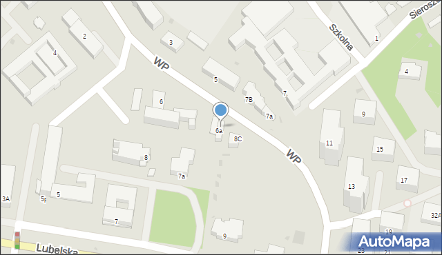 Puławy, Wojska Polskiego, 8b, mapa Puław