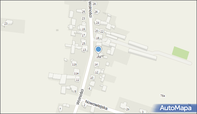 Pyrzowice, Wolności, 16a, mapa Pyrzowice