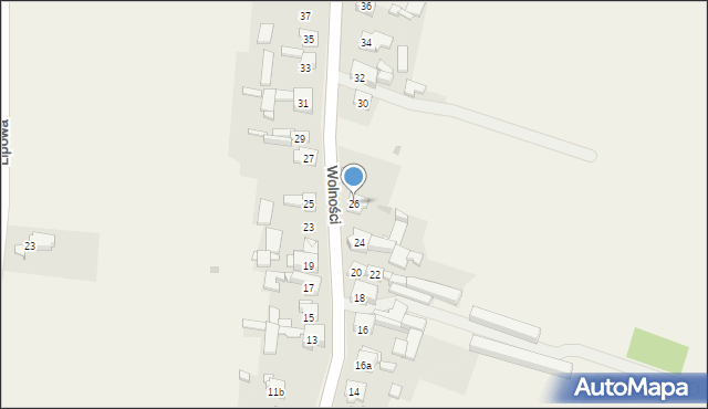 Pyrzowice, Wolności, 26, mapa Pyrzowice