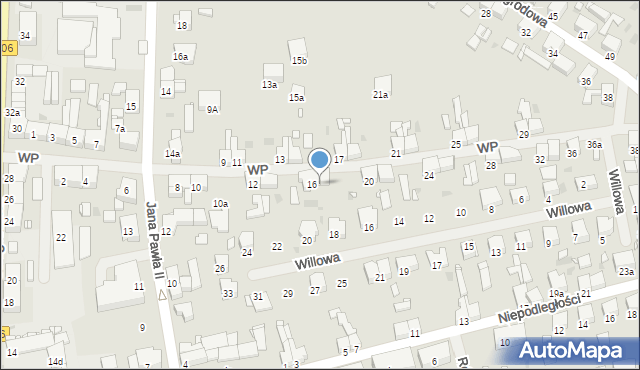 Pyrzyce, Wojska Polskiego, 18, mapa Pyrzyce