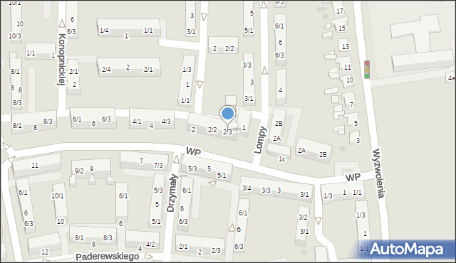 Pyskowice, Wojska Polskiego, 2/3, mapa Pyskowice