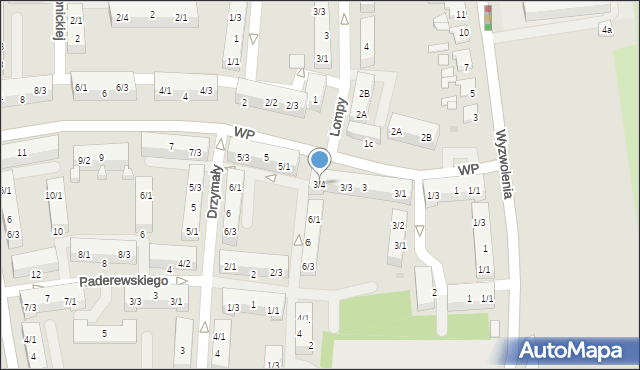 Pyskowice, Wojska Polskiego, 3/4, mapa Pyskowice