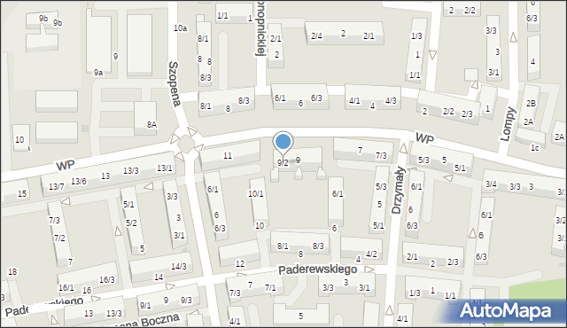 Pyskowice, Wojska Polskiego, 9/2, mapa Pyskowice