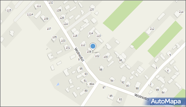 Pysznica, Wolności, 104, mapa Pysznica