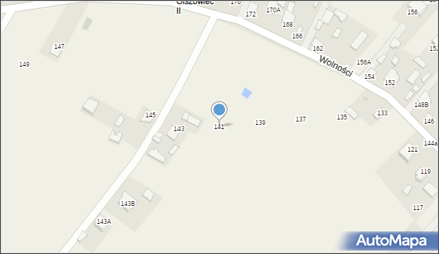 Pysznica, Wolności, 141, mapa Pysznica