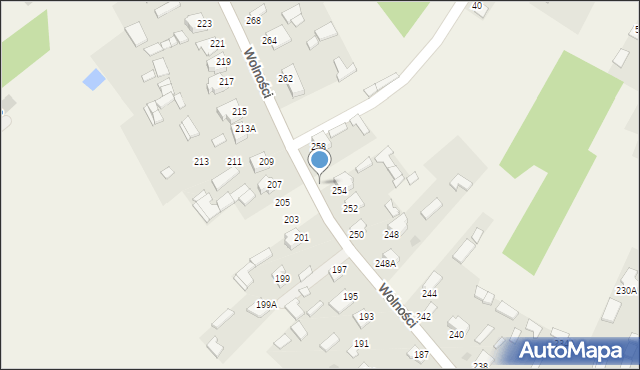 Pysznica, Wolności, 256, mapa Pysznica