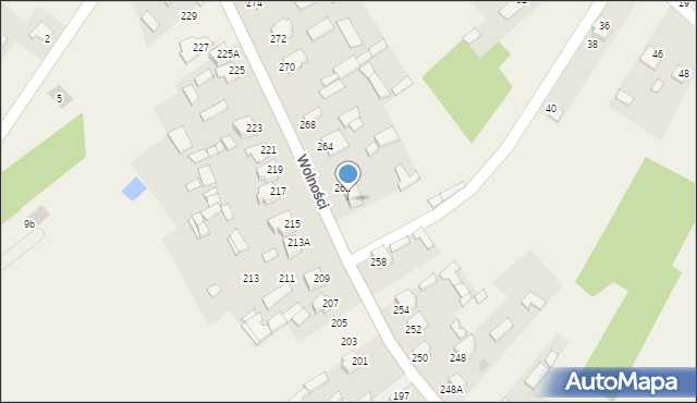 Pysznica, Wolności, 262A, mapa Pysznica