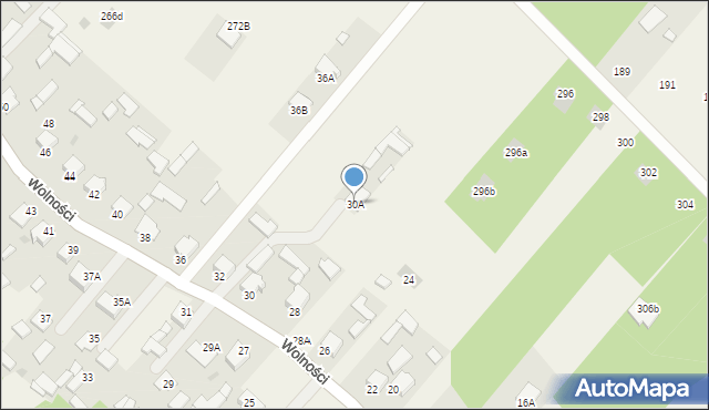 Pysznica, Wolności, 30A, mapa Pysznica