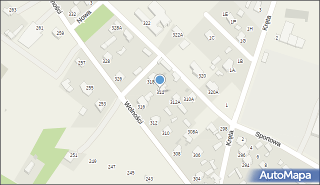 Pysznica, Wolności, 314a, mapa Pysznica