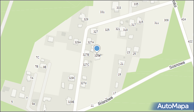 Pysznica, Wolności, 325a, mapa Pysznica