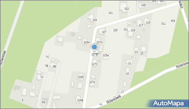 Pysznica, Wolności, 327B, mapa Pysznica