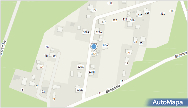 Pysznica, Wolności, 327C, mapa Pysznica