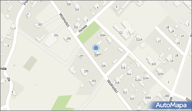 Pysznica, Wolności, 328, mapa Pysznica