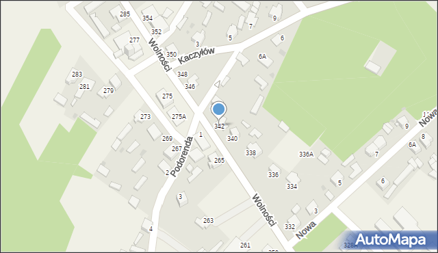 Pysznica, Wolności, 342, mapa Pysznica