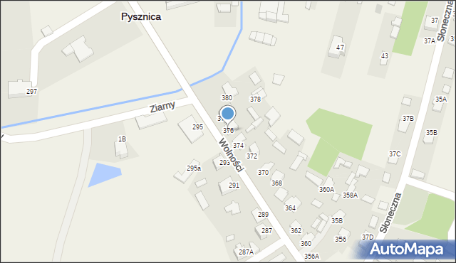 Pysznica, Wolności, 376, mapa Pysznica